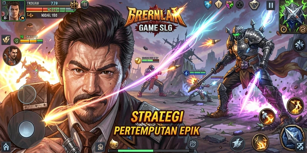Tampilan gameplay menarik dari 77RP dalam aksi pertempuran.