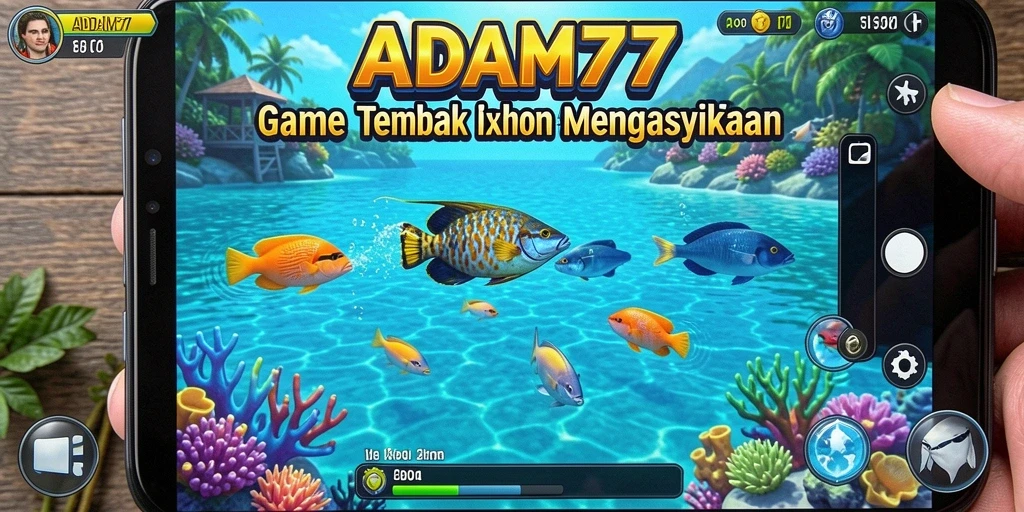 Tampilan gameplay menembak ikan di ADAM77 yang memukau.