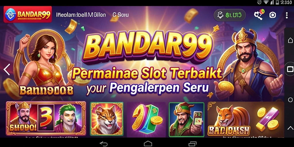 Screenshot menampilkan gameplay seru dari permainan Slot BANDAR99.