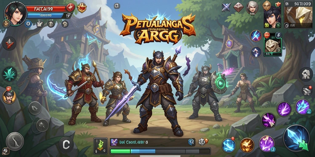 Screenshot utama FATCAI99 menunjukkan aksi seru di dunia ARPG.
