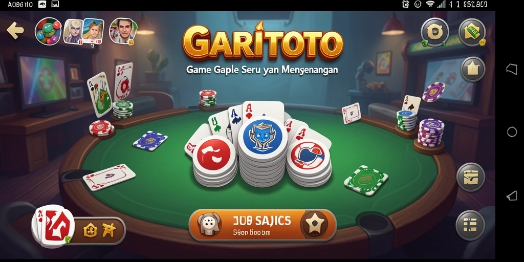 Tampilan antarmuka dan gameplay seru dalam GARITOTO.