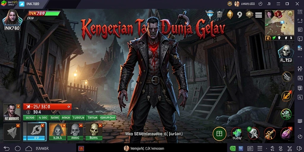 Screenshot utama INK789 menampilkan gameplay menyeramkan yang penuh ketegangan.