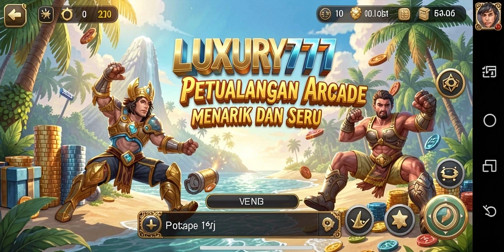 Tampilan gameplay seru dari LUXURY777 yang menantang pemain.
