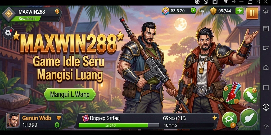 Screenshot gameplay MAXWIN288 menampilkan aksi permainan Idle yang seru dan mengasyikkan.