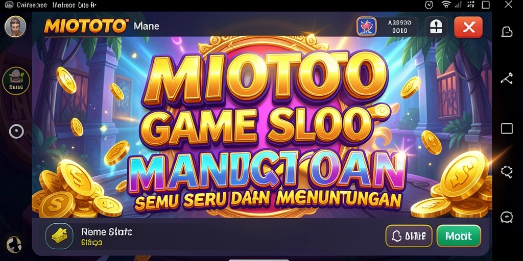 Tampilan interaktif gameplay Slot MIOTOTO yang menyenangkan.