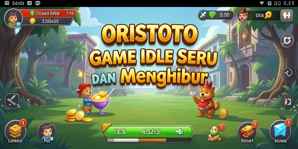 Screenshot gameplay ORISTOTO menampilkan momen seru dalam permainan Idle.