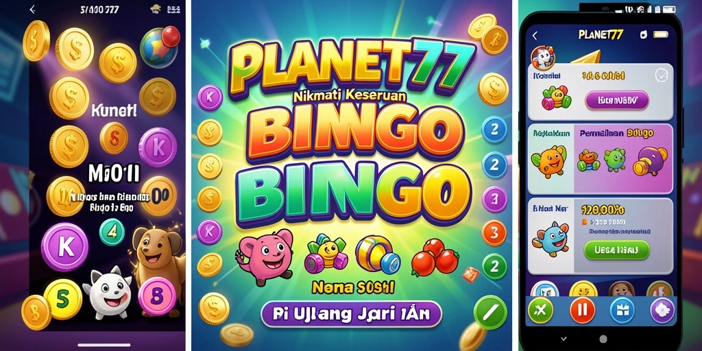 Screenshot gameplay Bingo seru di PLANET77.