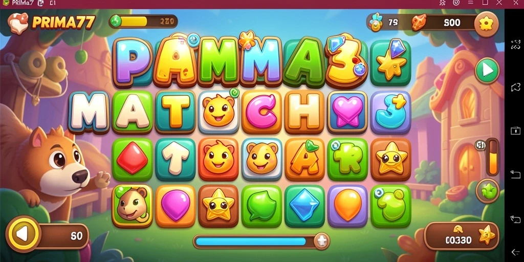 Tampilan gameplay PRIMA77 yang seru dan penuh warna.