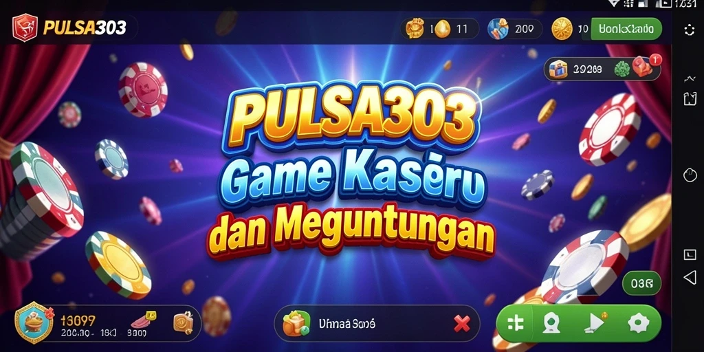 Tampilan gameplay menarik pada aplikasi Kasino PULSA303.