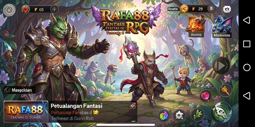 Tangkapan layar menunjukkan gameplay seru dan mendalam di RAFA88.