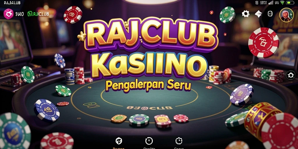 Tampilan utama RAJACLUB dengan berbagai permainan Kasino yang menarik.