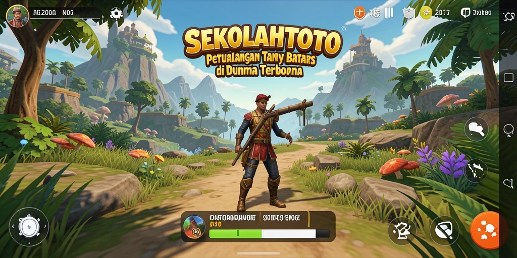 Tampilan menakjubkan dari gameplay Open World SEKOLAHTOTO.