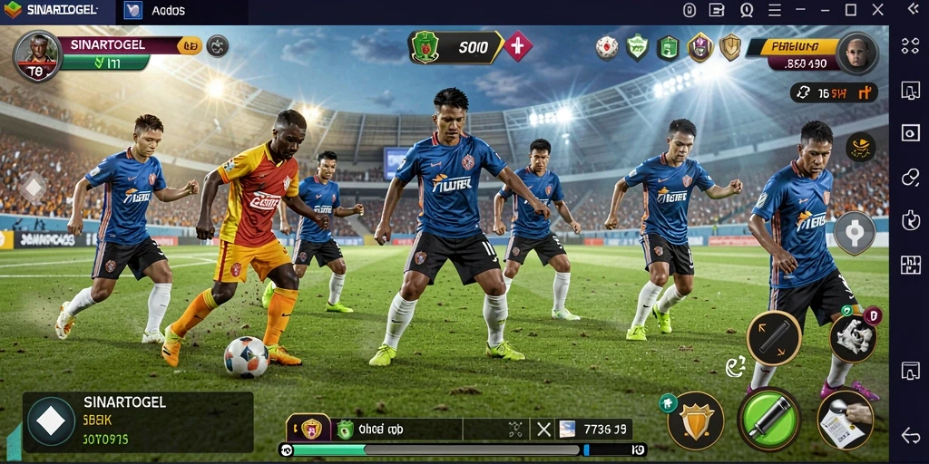 Screenshot SINARTOGEL menampilkan pemain yang beraksi dalam pertandingan olahraga