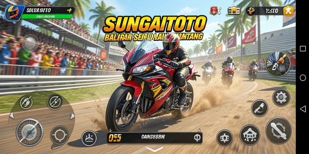 Gameplay balapan motor yang mendebarkan di SUNGAITOTO.