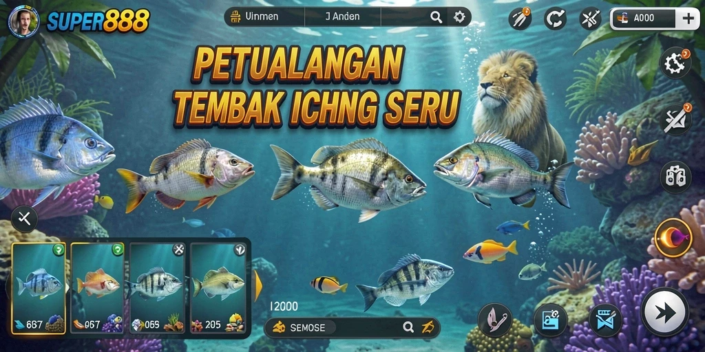 Tampilan gameplay SUPER88 yang menyenangkan dan penuh aksi Tembak Ikan.