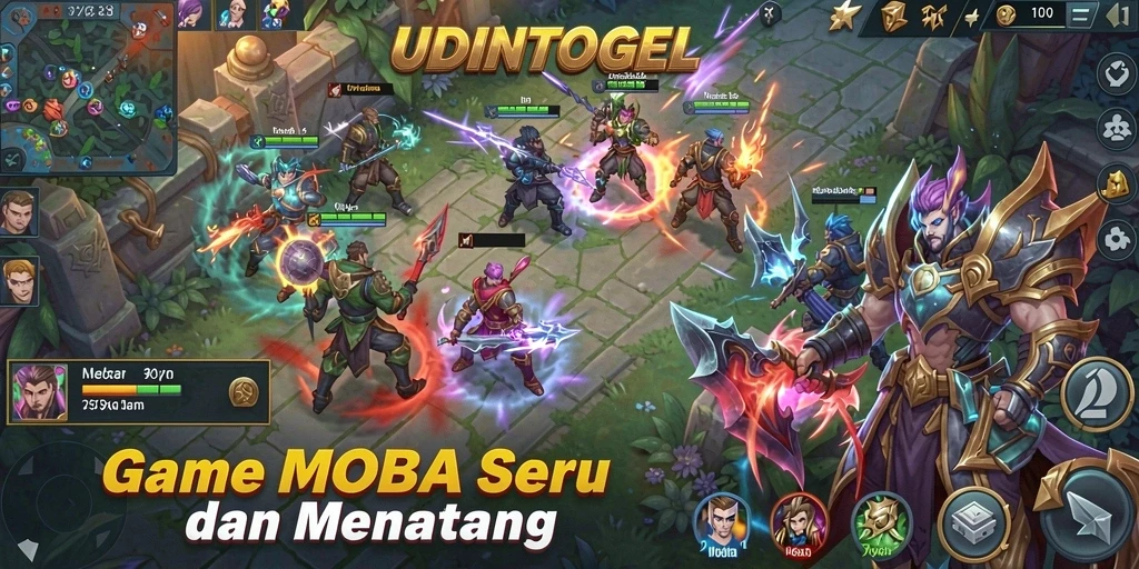 Tampilan menarik dari gameplay UDINTOGEL yang penuh aksi.