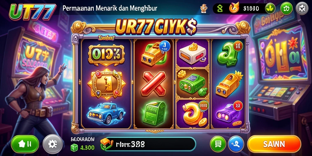 Tampilan menarik dari gameplay slot UT77 di perangkat mobile.