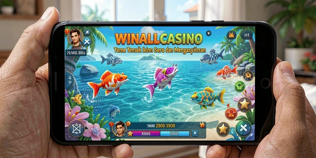 Tampilan gameplay Tembak Ikan yang seru dan menantang di WINALLCASINO.