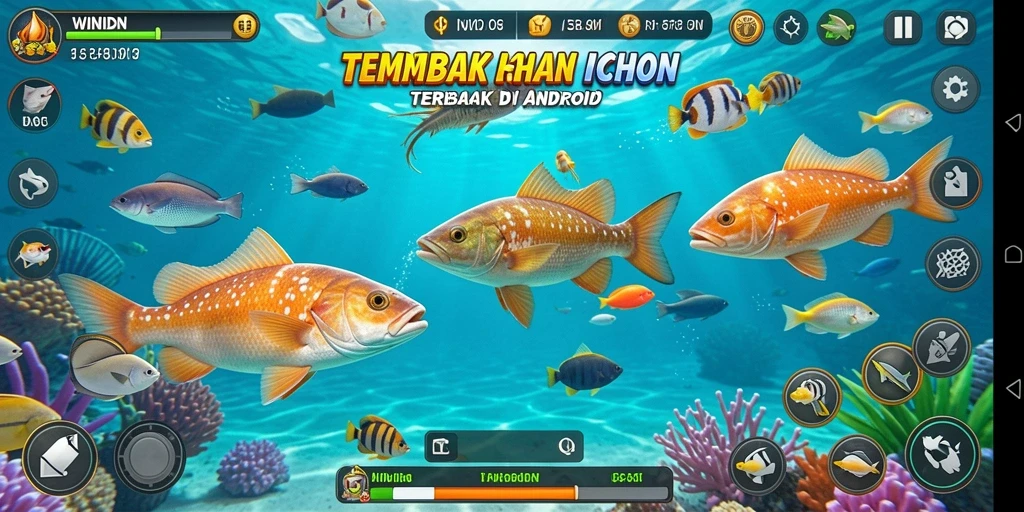 Tampilan gameplay seru Tembak Ikan di WINIDN.